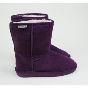 Bearpaw Women's Emma Short Boots Purple Size 8.5 - New Without Box